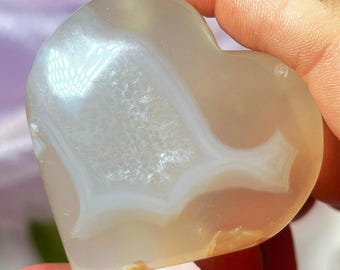 jelly flower agate heart