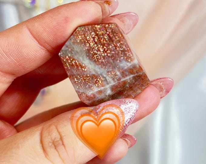 holo sparkling red sunstone freeform (ff14)