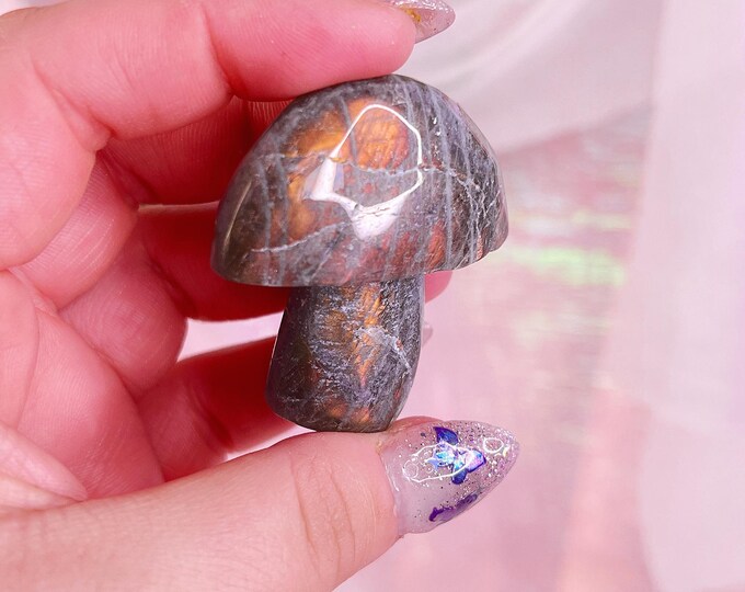 fairy forest labradorite mushie (a)