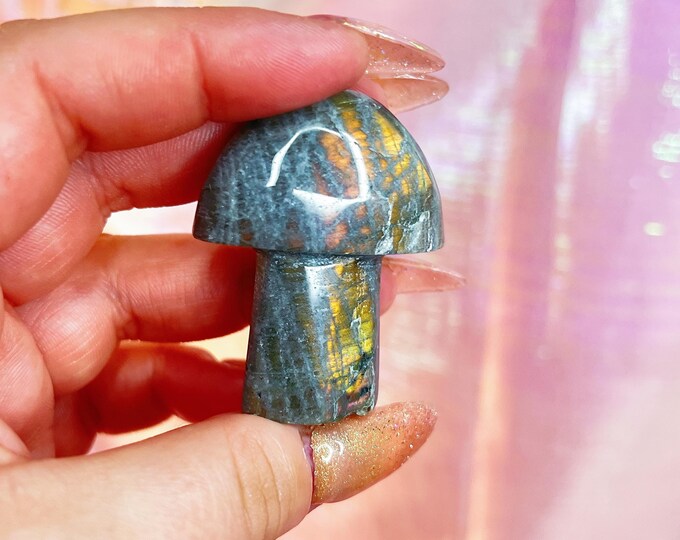 fairy forest labradorite mushie (ll)