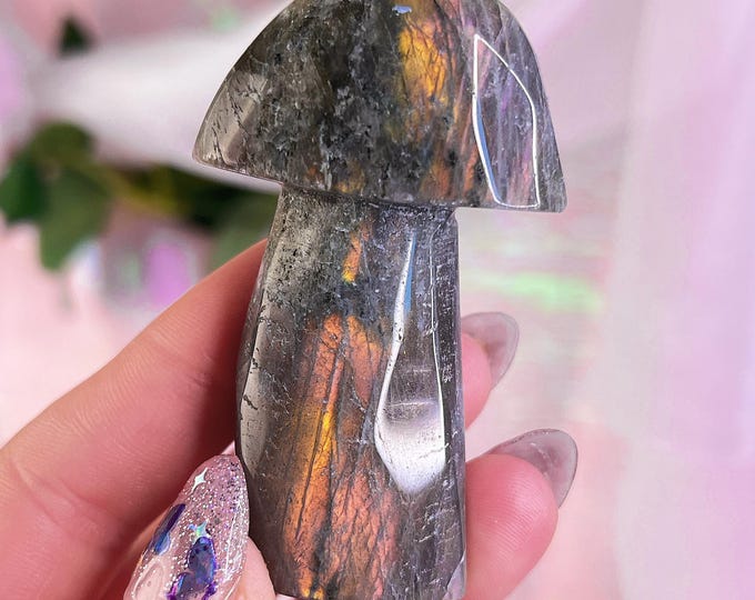 fairy forest labradorite mushie (g)