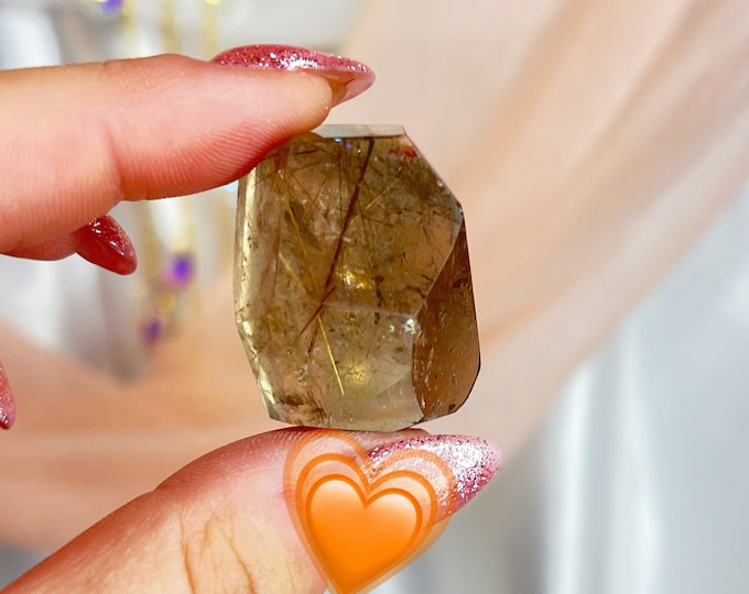 smoky golden rutile quartz freeform (ff15)