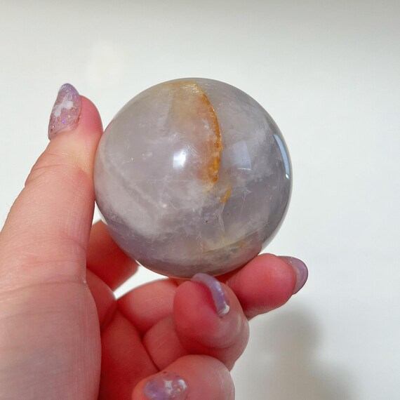 ローズクオーツ球体 高品質]マダガスカル産スターローズクォーツ丸玉/スフィア（直径