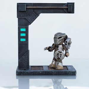 Starship base for Collectible Figures, Predator, Alien, Xenomorph, Handmade, Custom, Display, Decoration, Movie, Film, Showcase, Collectible