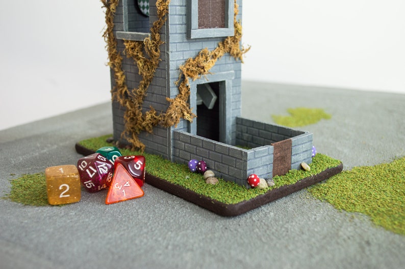Dice Tower Medieval Castle for Dungeons and Dragons Etsy