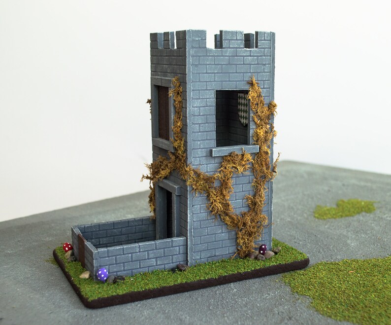 Dice Tower Medieval Castle for Dungeons and Dragons Etsy