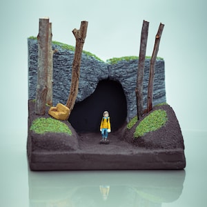 Dark Netflix Serie Miniatur Winden Cave mit Jonas, Diorama, Tv-Serie, Handarbeit, Custombuilt, Zeitreise, Szene, Sic Mundus Creatus Est,