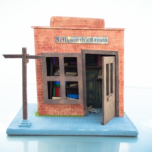 Magischer Fantasy Style Bookshop - Magie, Harry, Bücher, Diorama, Vitrine, Display, Action Figuren, Potter, handgemacht, Zauberer, Hexen, Mystery