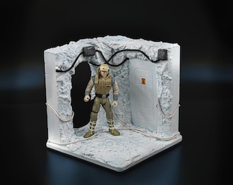 CUSTOM STAR WARS DEATH STAR GUN LASER TURRET for 3.75 1:18 FIGURE DIORAMA