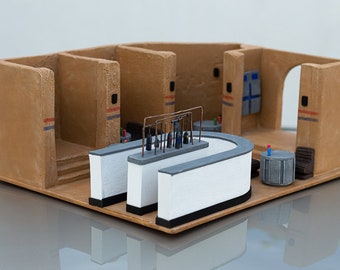 Star Wars Mos Eisley Cantina Diorama, Scifi, Collectible, Actions Figures, Display, Showcase, 3 - 4 inch figures, Space, Jedi, Empire, Bar