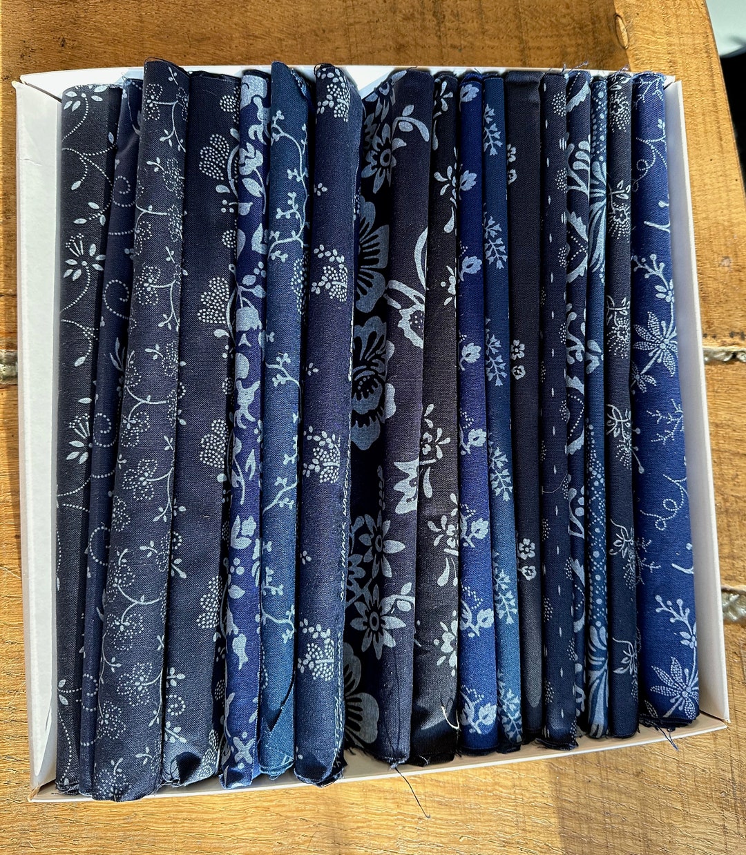 Indigo Collection Label 16 Vintage Indigo Fabric Coupons, Indigo Collection by Den Hann and ...