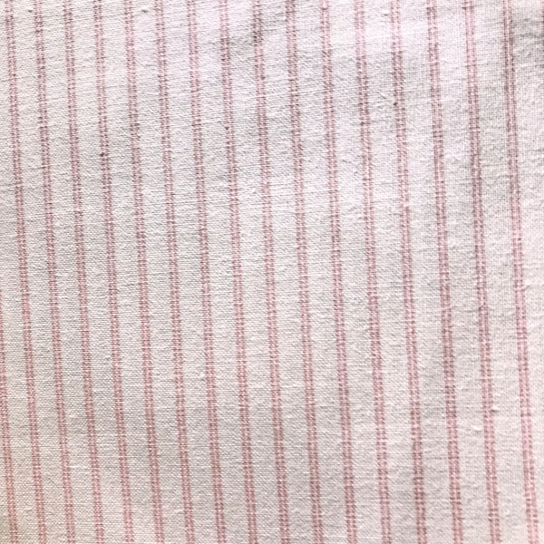 Tissu vintage Laura Ashley rose et blanc, tissu année 1978, largeur 120 cm, tissu rare et unique