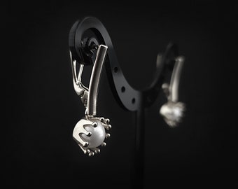 Sterling Silver Earrings With Freshwater Pearls
