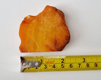 Natural Baltic amber gemstone, Slice of raw amber, Large genuine amber stone, 32 grams