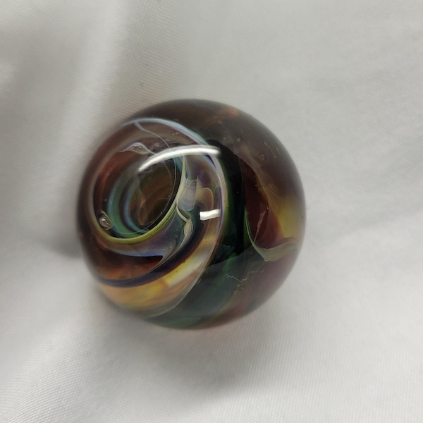 Handmade glass marble, unique glass marble, gift for marble lover, marble collection