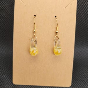 Handmade glass earrings, dangle earrings, handmade glass jewelry