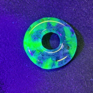 Uranium glass pendant, handmade uranium glass, unique glass jewelry