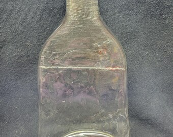 Handmade Glass Cheese Board: Recycled Flattened Bottle Art