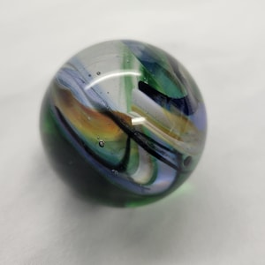 Handmade glass marble, gift for marble lover, collectible marble
