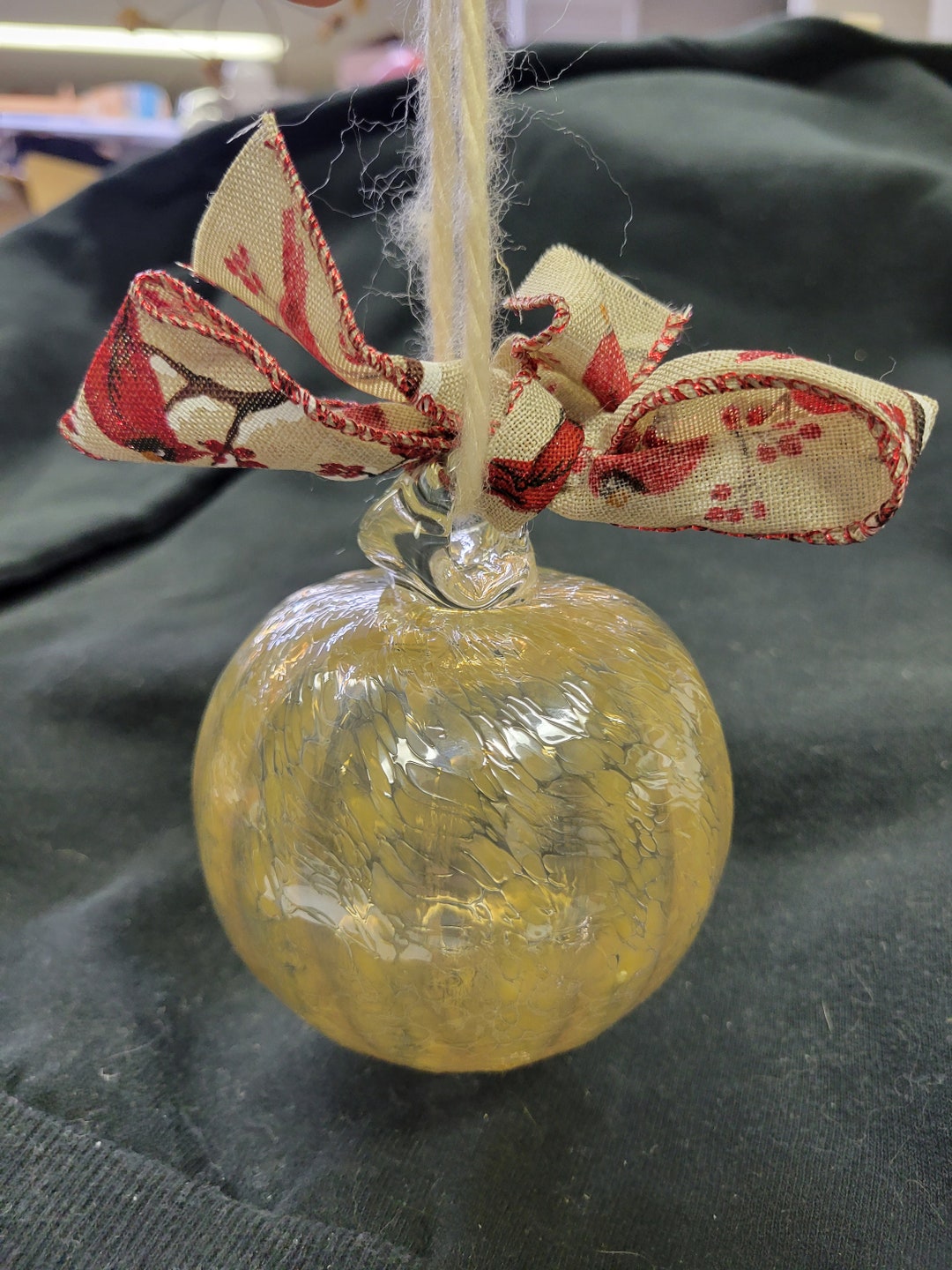 Blown Glass Ornament, Handmade Art Glass Ornament, Unique Glass