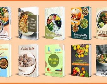 10 Pack Healthy Recipes Ebook Bundle.  (Digital Download)