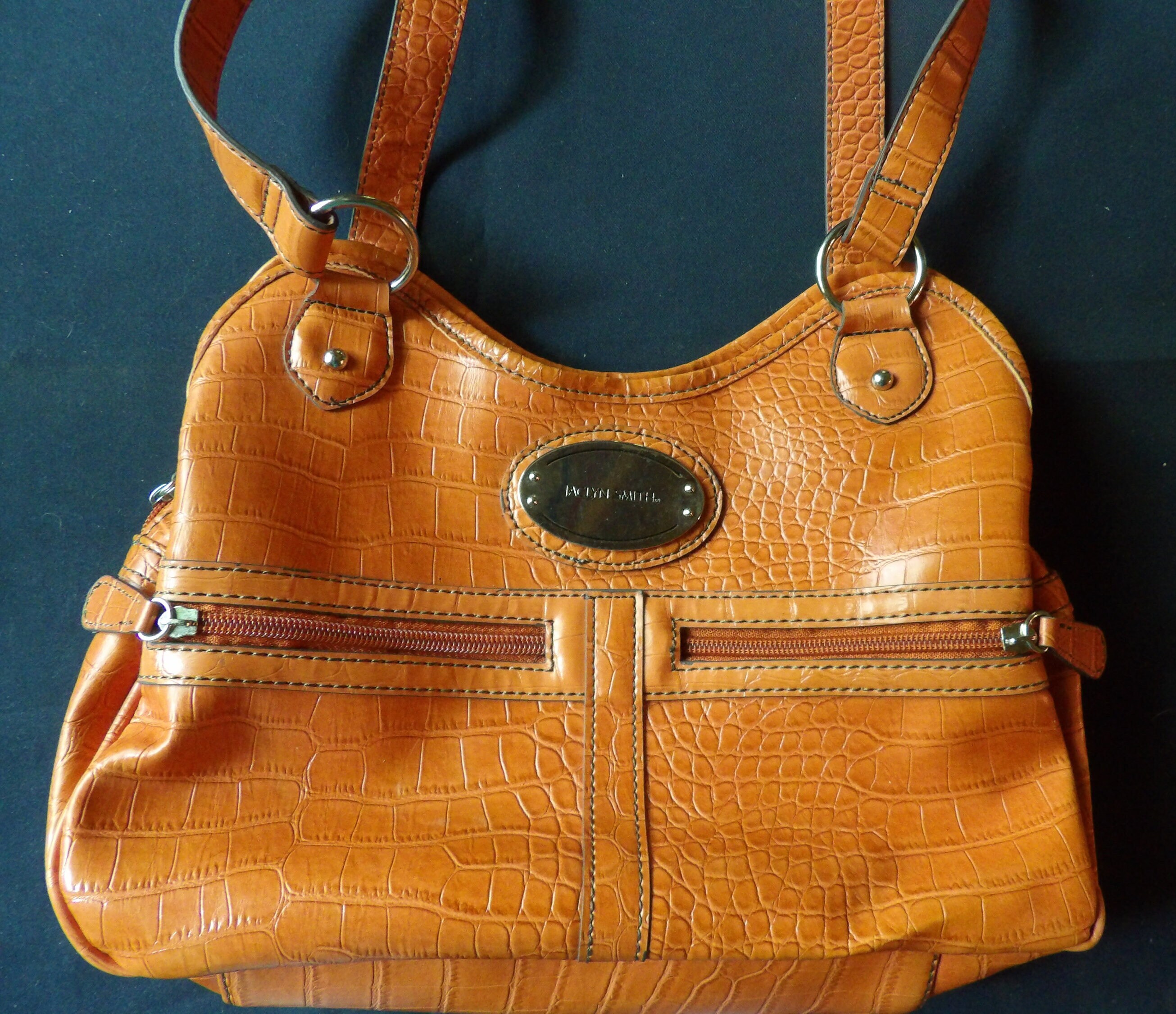 Vintage Jaclyn Smith Orange Womens Handbag. used Etsy