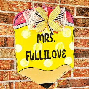 Teacher Pencil Classroom Sign