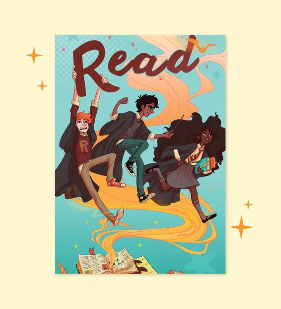Read Art Print Etsy