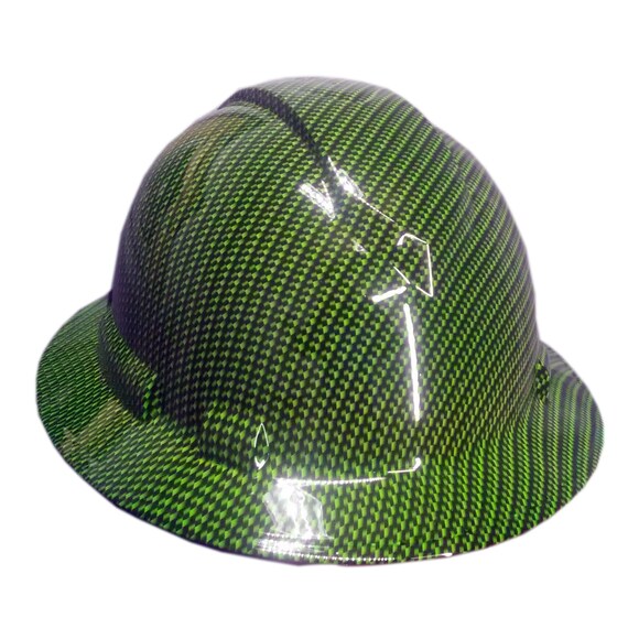 full brim hard hats with graphics