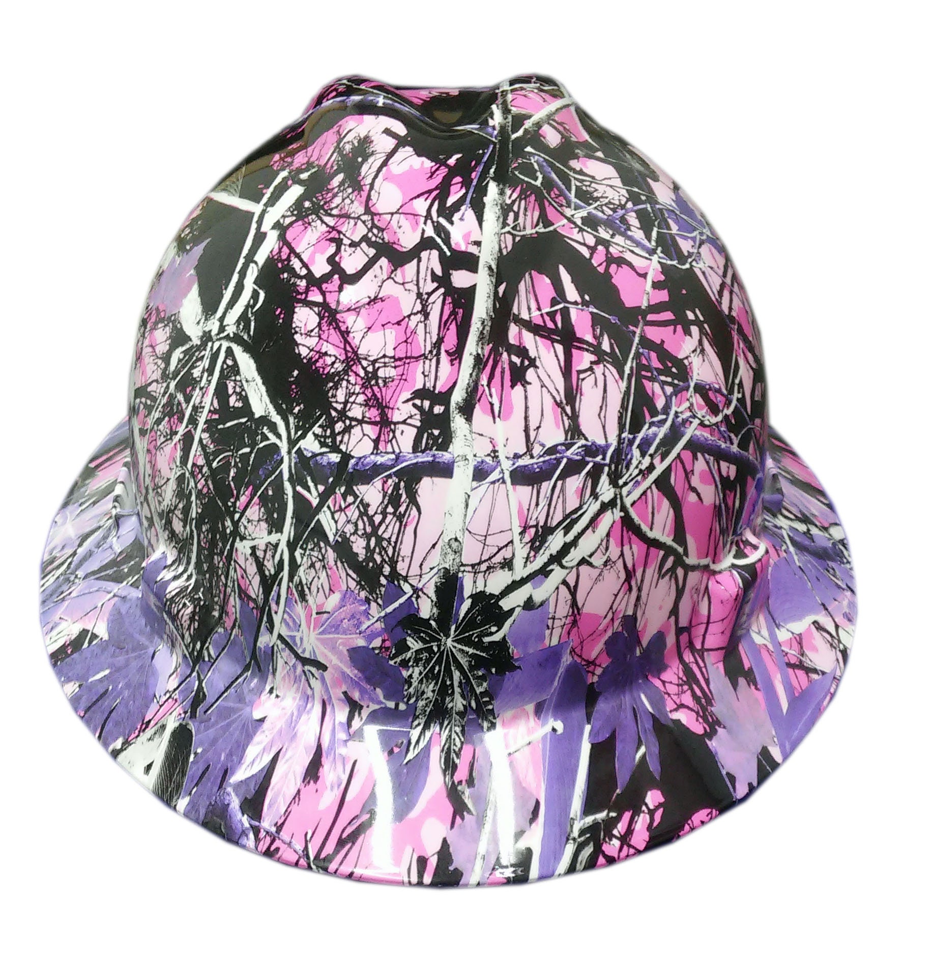 Pink Camo MSA VGuard Full Brim Hard Hat Etsy