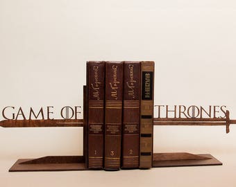 Serre-livres personnalisés de Game of Thrones faits à la main. Décor de pépinière. Premier cadeau d’anniversaire. Idée de cadeau de chéri