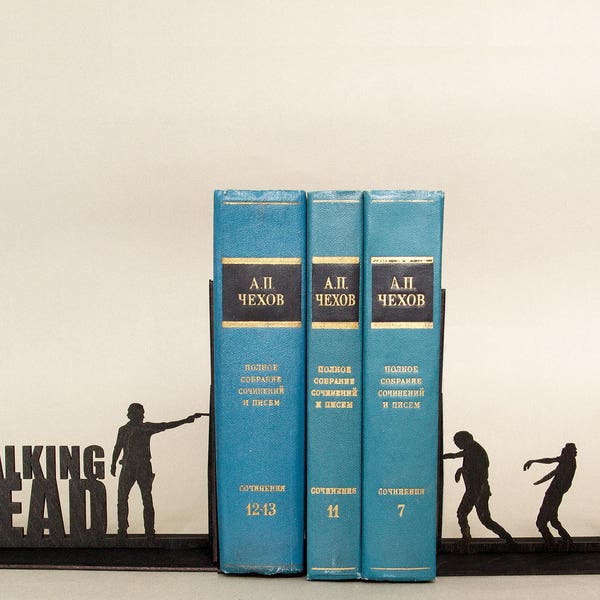 The Walking Dead handmade bookends. Nursery decor. First birthday gift. Baby present idea