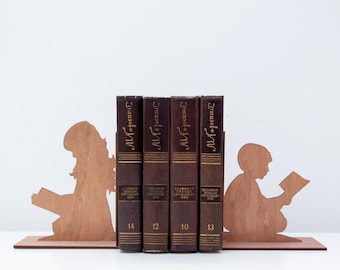 Reader bookends, Book lover gift, Reading kids bookends, nursery bookends, Love reading decor