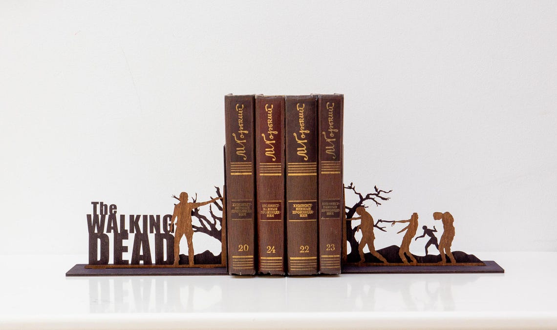 The Walking Dead Zombie Bookends