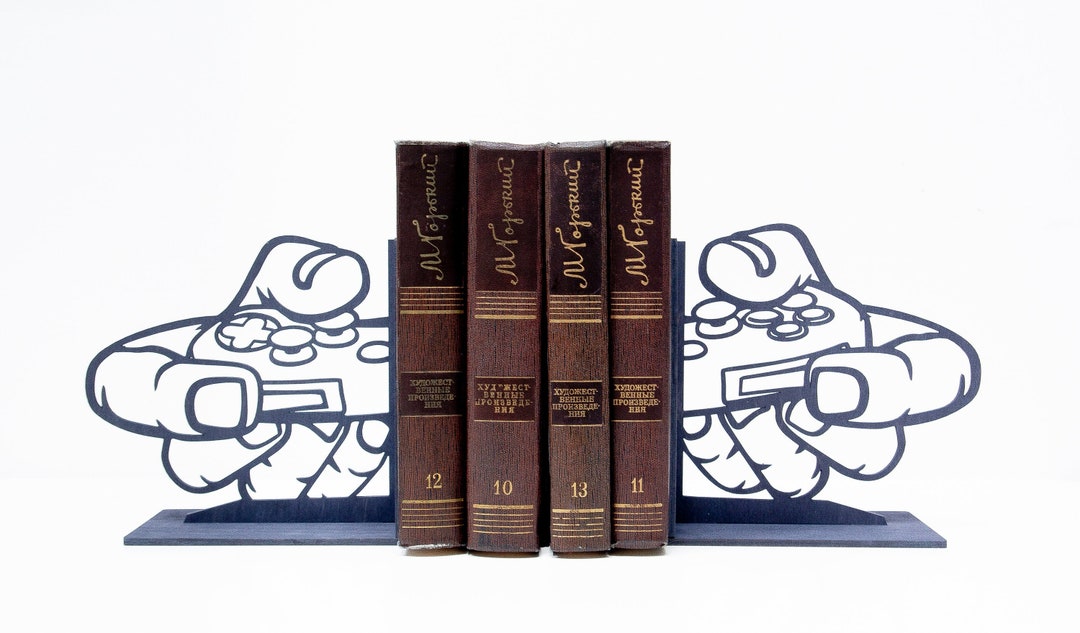 Gaming Bookends, Gamer Gift, Gift for Gamer, Video Games Decor, Video