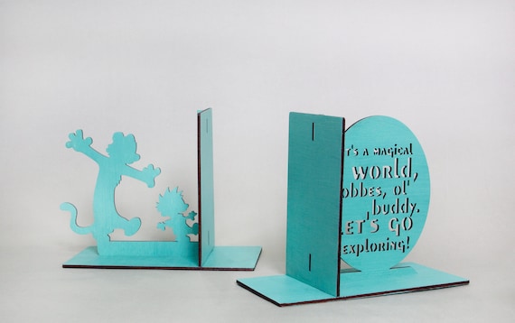Calvin And Hobbes Decor Nursery Bookends For Kids Kids Room Decor