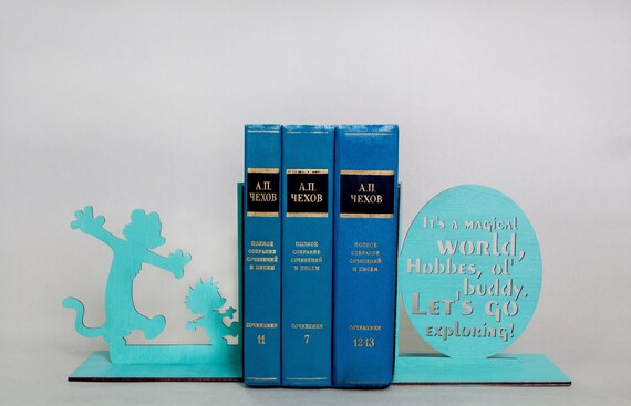 Calvin And Hobbes Decor Nursery Bookends For Kids Kids Room Decor