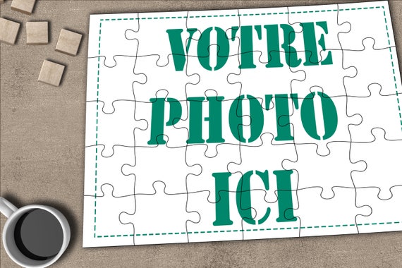 Puzzzle Mockup Photoshop File With Dynamic Layers Jigsaw Photo