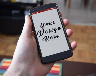 Download Cellphone Mockup Photoshop File With Dynamic Layers Nexus 5 Photo Stock Artist Your Design Here Instant Download 100 Mockup Pictures Hq Download Free Images PSD Mockup Templates