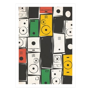 Electric Reverb - Reggae Dub Poster - Digital Download