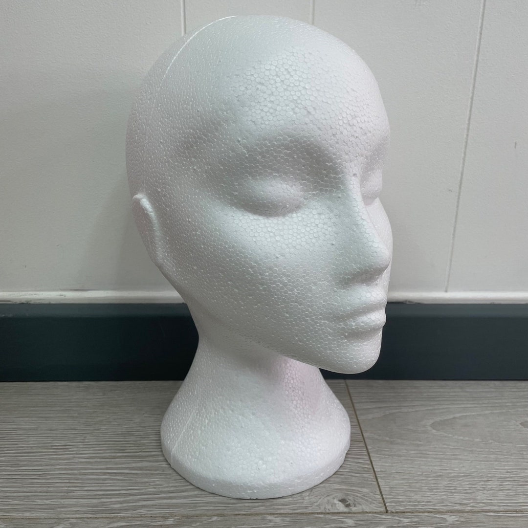 FEMALE Polystyrene Head Mannequin Heads Display Stand Hat Glasses Wig