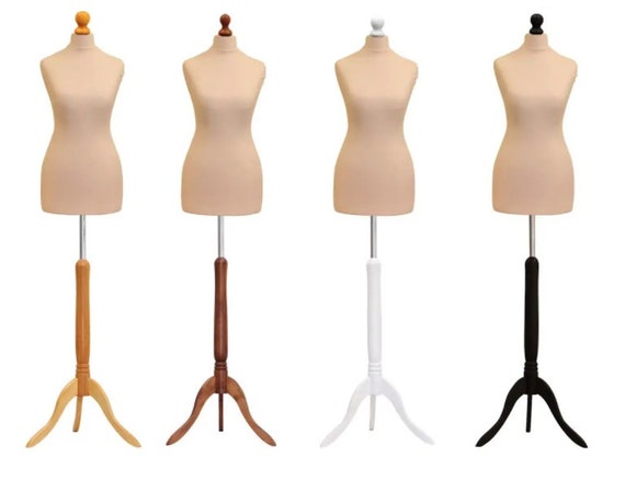 Countertop Bust Mannequin Dress Mannequin with Stand Adjustable Height  Female Mannequin Body with Hands Adjustable Mannequin Torso Display