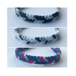 Chevron style friendship bracelets - Multi