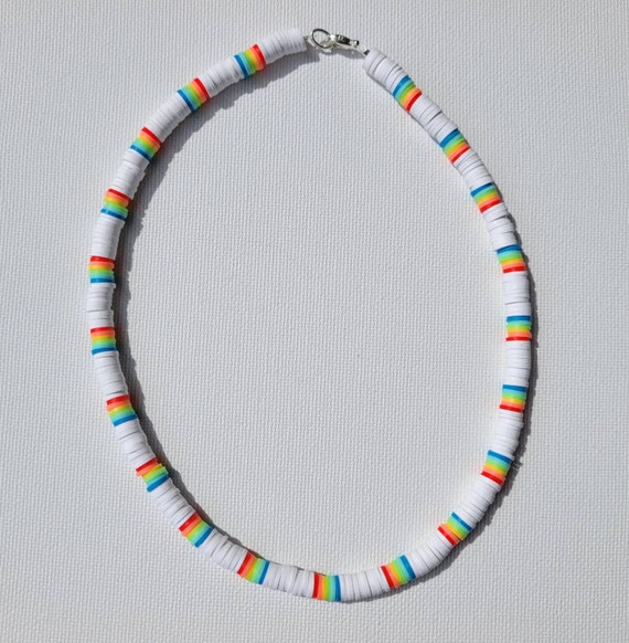 Polymer clay on sale bead necklace