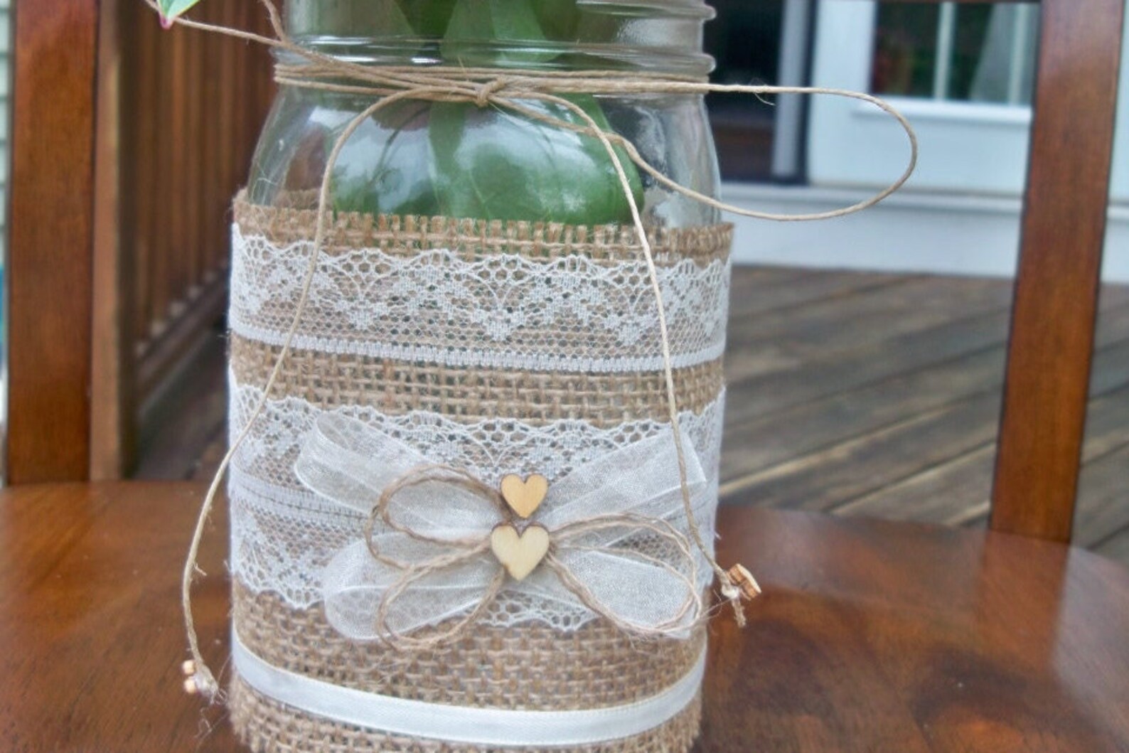 10 Burlap Mason Jar Sleeves, DIY Wedding Decorations, Rustic Wedding