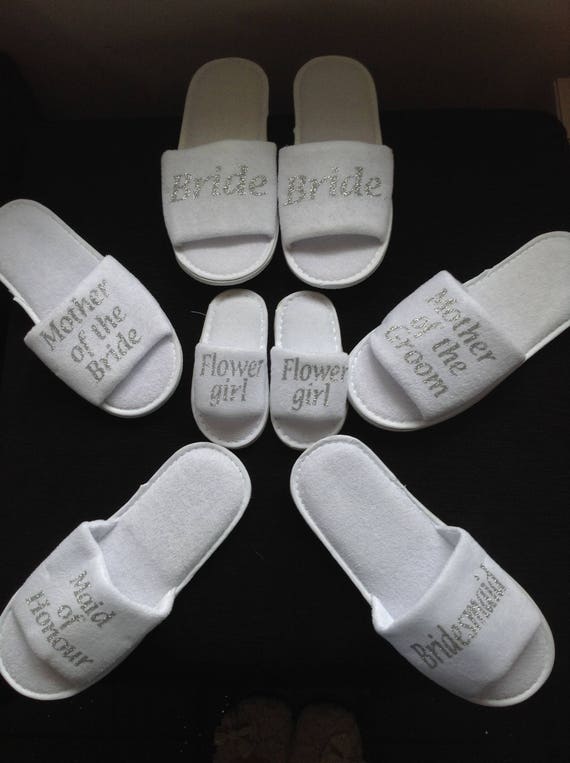 white slippers for wedding guests