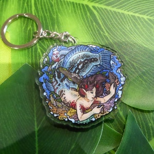 Mermaid NEW Clear Acrylic Charm