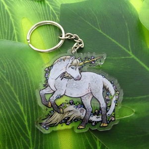 Unicorn Clear Acrylic Charm