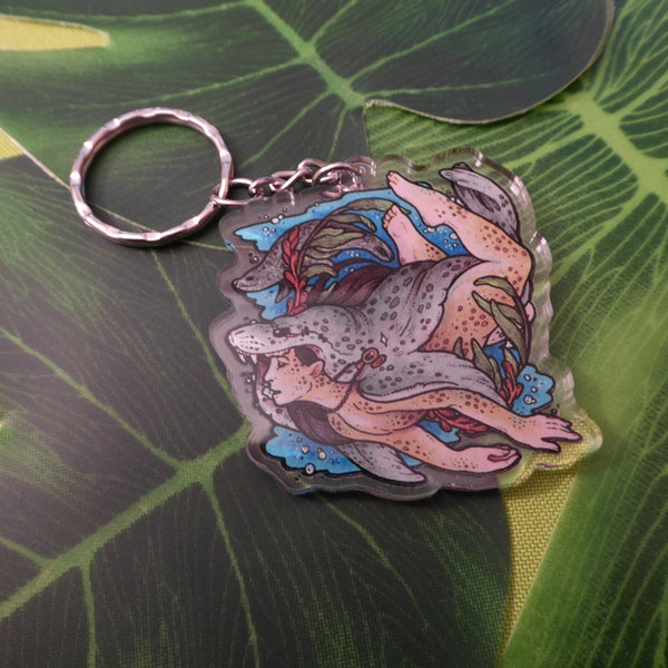 Selkie Clear Acrylic Keychain