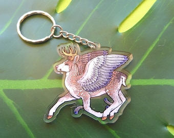 Peryton Clear Acrylic Charm